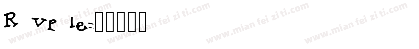 R vp le字体转换